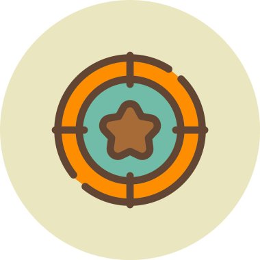 Güzel Pusula Kabartma Vektörü Simgesi