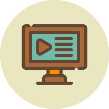 Web simgesi vektör illüstrasyonu