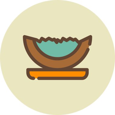 Bir ahşap simgenin vektör illüstrasyonu