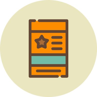 Kitap. Web simgesi basit illüstrasyon