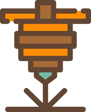 Noel süsleme ağacı simgesi - taslak biçimi