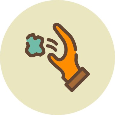 El simgesinin vektör illüstrasyonu