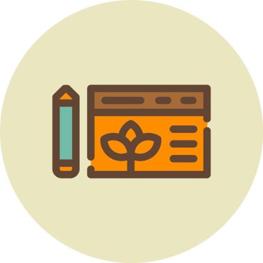 Modern eğitim ikonunun vektör illüstrasyonu