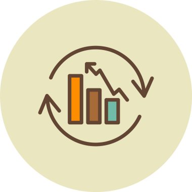 Grafik düz vektör simgesi