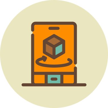 kutu teslim paketi, web simgesi basit illüstrasyon