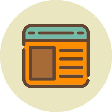 Kitap. Web simgesi basit illüstrasyon