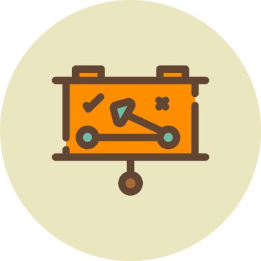 evrak çantası vektör resimleme simgesi