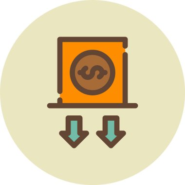 Para için. Web simgesi basit tasarım