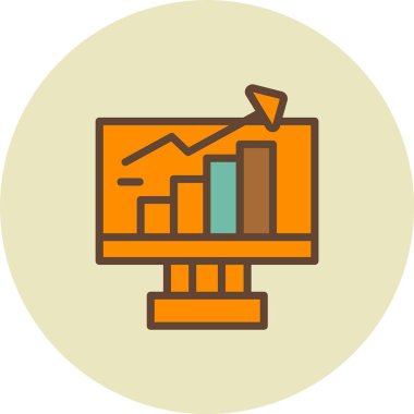 Çizelge. Web simgesi basit illüstrasyon