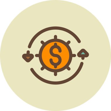 Vektör Doları simge tasarlamak