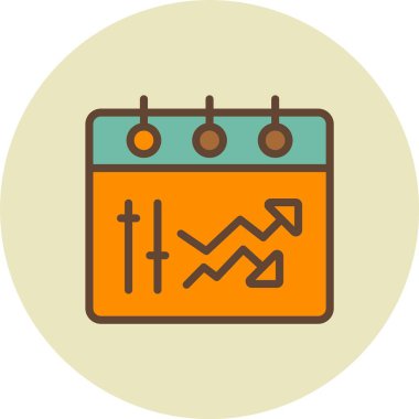 Takvim. Web simgesi basit illüstrasyon