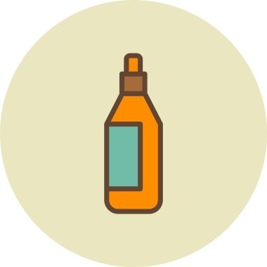 şişe simgesi, vektör illüstrasyonu