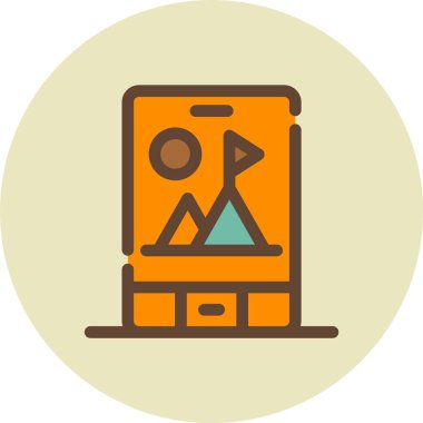 vektör Ar Macera simgesi