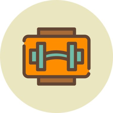 Sırt çantası simgesinin vektör çizimi