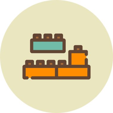 inşaat endüstrisi simgesi düz stil