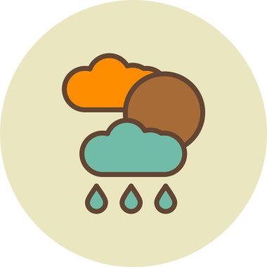 bulut simgesi, vektör illüstrasyonu