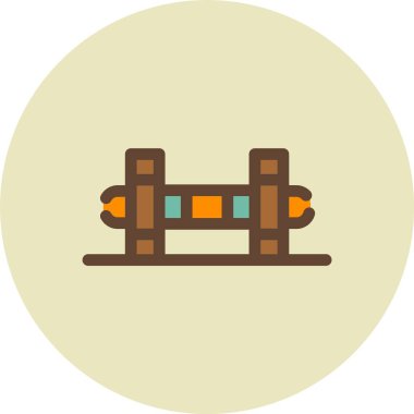 Bir ahşap simgenin vektör illüstrasyonu