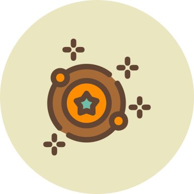 Bir yıldız simgesinin vektör illüstrasyonu