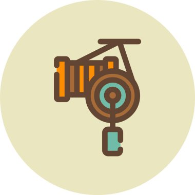 Bisiklet simgesi, vektör illüstrasyonu