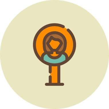 Bir kadının vektör illüstrasyonu