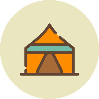 eşsiz ev ve kahve vektör çizgisi simgesi