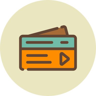 cüzdan ikonu vektör illüstrasyonu