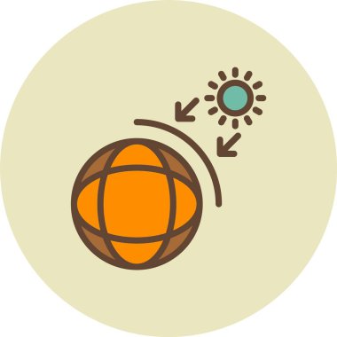 güzel ve renkli vektör simgesi, yaz