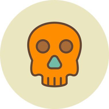 Cadılar Bayramı. Web simgesi basit illüstrasyon