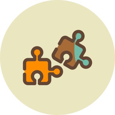 vektör bulmaca illüstrasyonu