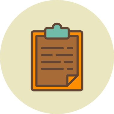 Belge. Web simgesi basit illüstrasyon