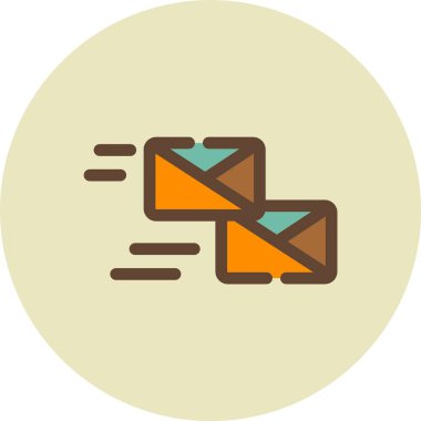 E-posta. Web simgesi basit illüstrasyon