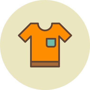 Kumaş gömlek vektör simgesi