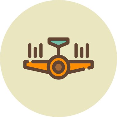 Bir bisiklet simgesinin vektör illüstrasyonu