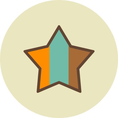 yıldız simgesi vektör illüstrasyonu