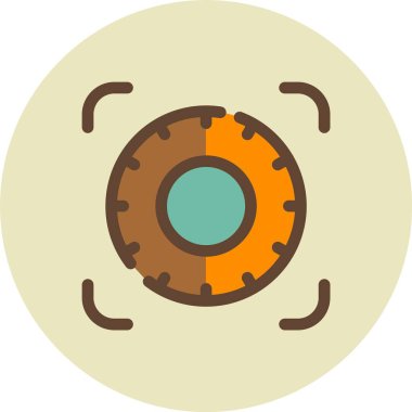 Mavi kurdeleli bir çöreğin vektör çizimi