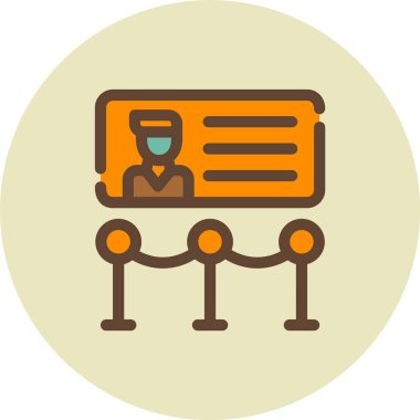 Bir tren istasyonu simgesinin vektör illüstrasyonu