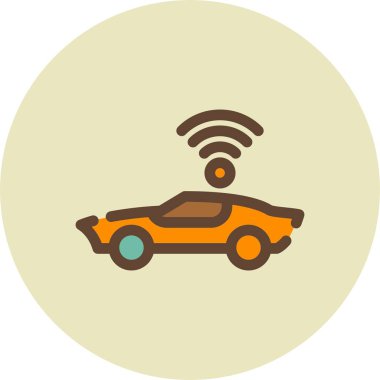 - Araba. Web simgesi basit illüstrasyon