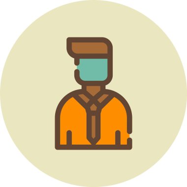 man simgesi vektör illüstrasyonu