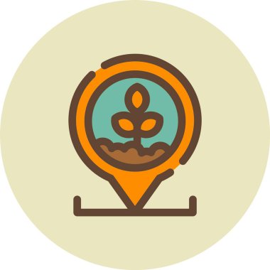 kahve çekirdeği simgesi, ana hatlı vektör çizimi