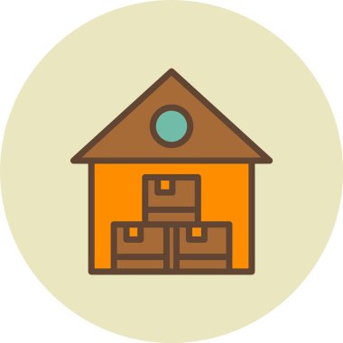 Bir ev simgesinin vektör illüstrasyonu, ev simgesi