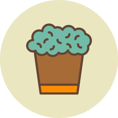 çiçek simgesi vektör illüstrasyonu