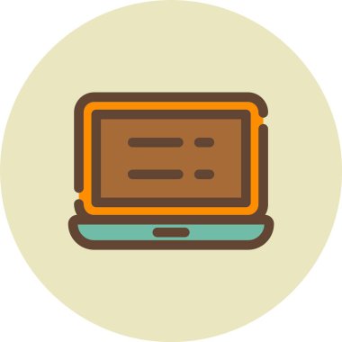 Bilgisayar. Web simgesi basit illüstrasyon