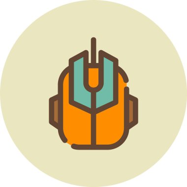 Bir robot miğferinin vektör çizimi