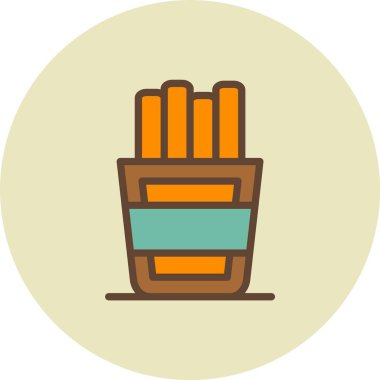 Bir torba simgesinin vektör illüstrasyonu