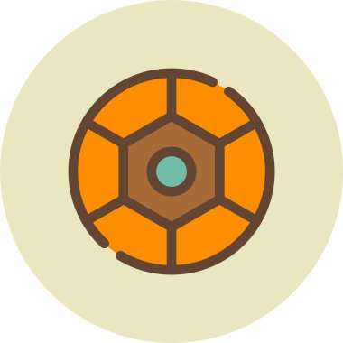 Bir topun vektör illüstrasyonu