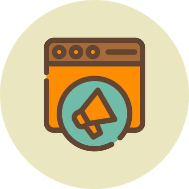 seo modern simgesinin vektör illüstrasyonu