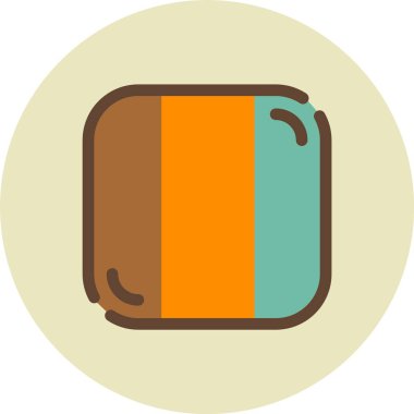 ekmek simgesi, vektör, illüstrasyon tasarımı