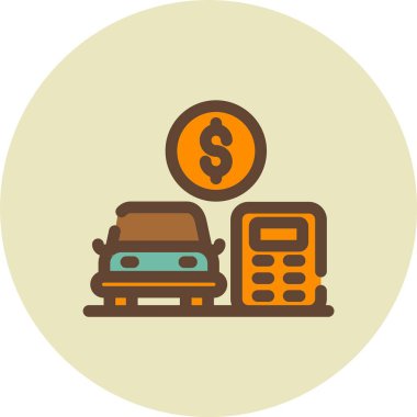 Araba Kredisi Hesap Makinesi Simgesi