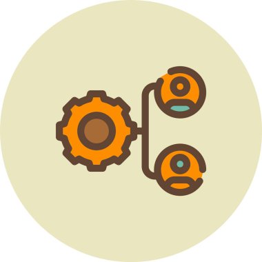 Vites simgesi vektör çizimi tasarımı