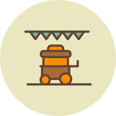 Bebeğim. Web simgesi basit illüstrasyon